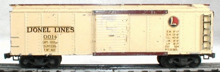 lionel 0014 boxcar