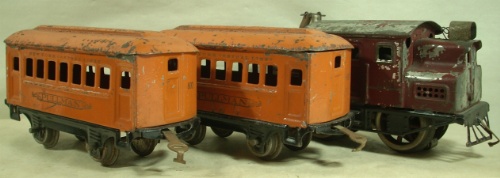 Lionel 600 passenger set in orange